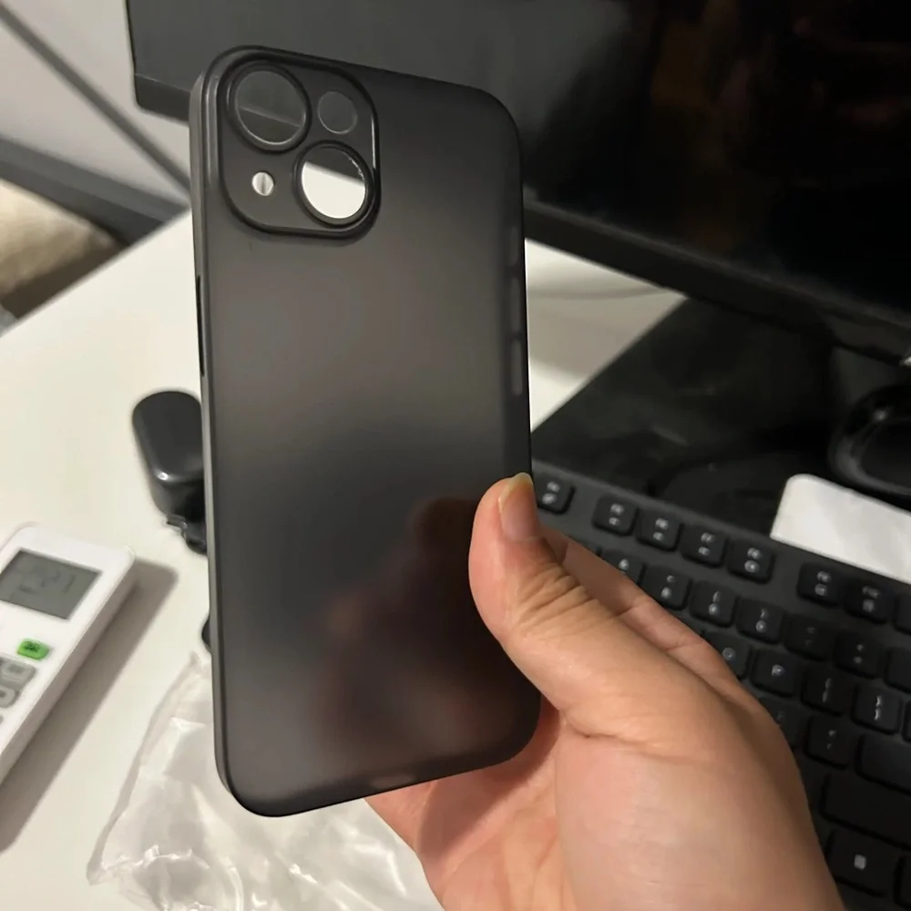 Matte Black Protective Phone Case for iPhone - Slim Grip